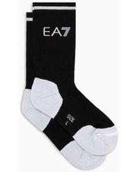 EA7 - Tennis Pro Cotton-blend Ankle Socks - Lyst