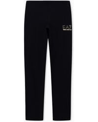 EA7 - Evolution Stretch Cotton-Jersey Leggings - Lyst