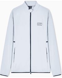 EA7 - Dynamic Athlete Zip-Up Sweatshirt - Lyst