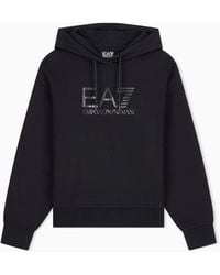 EA7 - Oversized Hoodie Visibility - Lyst