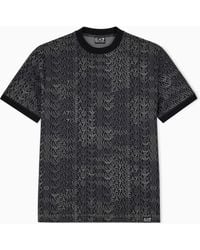 EA7 - T-Shirt Logo Series Regular Fit Cotton Jersey - Lyst