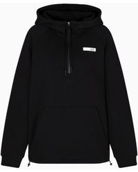 EA7 - Dynamic Athlete Sweatshirt Mit Kapuze Aus „Natural Ventus7“-Funktionsgewebe - Lyst