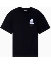 EA7 - Graphic Series Cotton Jersey T-Shirt - Lyst