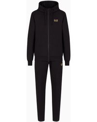 EA7 - Core Identity Cotton-Jersey Tracksuit - Lyst