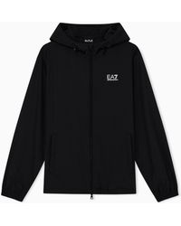 EA7 - Core Identity Nylon Hooded Sweatshirt - Lyst