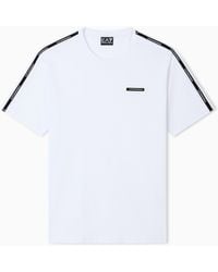 EA7 - Logo Series Cotton Crew-Neck T-Shirt - Lyst