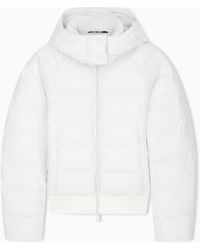 EA7 - Bomber Jacket Regular Fit Padded With Hood - Lyst