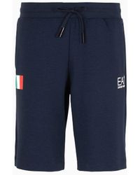 EA7 - Graphic Series Bermuda Shorts With Flag Print - Lyst