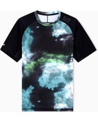 EA7 - Dynamic Athlete Printed T-Shirt - Lyst