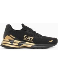 EA7 - Crusher Distance Knit 2.0 Sneakers - Lyst