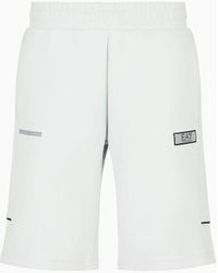 EA7 - Dynamic Athlete Bermuda Shorts In Natural Ventus7 Technical Fabric - Lyst