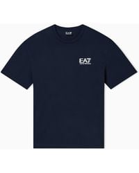 EA7 - Visibility Cotton Jersey T-Shirt - Lyst