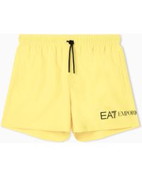 EA7 - Swim Trunks With Logo - Lyst