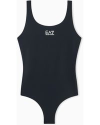 EA7 - One-Piece Swimsuit With Logo - Lyst