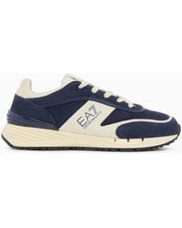EA7 - Otg And Velo Suede Sneakers - Lyst