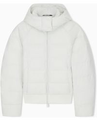 EA7 - Bomber Jacket Regular Fit Padded With Hood - Lyst