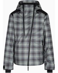 EA7 - Skijacke Aus Funktionsgewebe Stratum7-Wattierung Und Karo-Muster - Lyst
