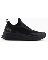 EA7 - Crusher Sonic Knit Sneakers - Lyst