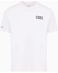 EA7 - Dynamic Athlete T-shirt Aus Natural Ventus7-funktionsgewebe - Lyst
