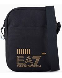 EA7 - Train Core Small Recycled Fabric Shoulder Bag - Lyst
