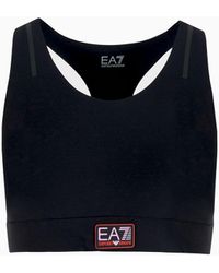 EA7 - Dynamic Athlete Sports Bra In Vigor7 Technical Fabric - Lyst