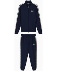 EA7 - Italian Spirit Cotton-Blend Tracksuit - Lyst