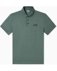 EA7 - Stretch Polo - Lyst