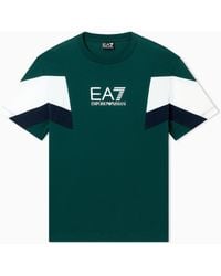EA7 - T-Shirt Girocollo Summer Block - Lyst