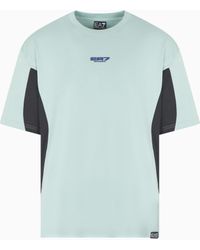 EA7 - Graphic Series Cotton-Jersey Crew-Neck T-Shirt - Lyst