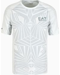 EA7 - Dynamic Athlete T-shirt Aus Vigor7-funktionsgewebe - Lyst