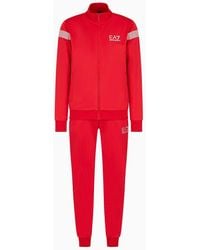 EA7 - 7 Lines Tracksuit In Technical Fabric - Lyst