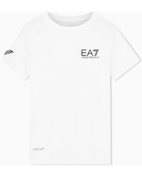 EA7 - Tennis Pro T-Shirt Aus Ventus7-Funktionsgewebe Mit Rundhals - Lyst