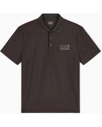 EA7 - Polo Shirt Premium Label Regular Fit Stretch Jersey - Lyst