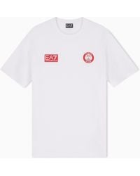 EA7 - Regular Fit T-Shirts - Lyst