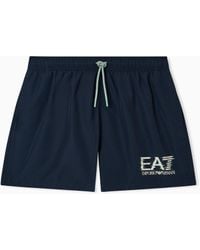 EA7 - Visibility Swim Trunks - Lyst