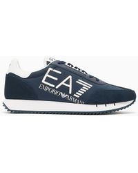 EA7 - Fabric Sneaker With Suede Inserts Vintage - Lyst
