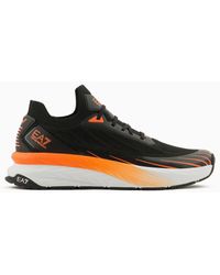 EA7 - Crusher Distance Sonic Knit Sneakers - Lyst