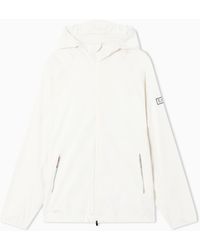 EA7 - Ventus7 Technical Fabric Hooded Sweatshirt - Lyst
