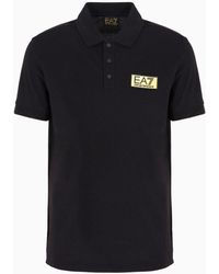 EA7 - Gold Label Pima-cotton Polo Shirt - Lyst