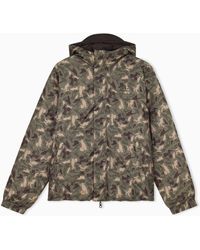EA7 - Oversized Fit Blouson Jacket Graphic Series With Padding - Lyst