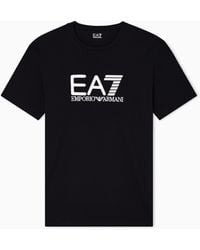 EA7 - T-Shirt A Maniche Corte Visibility - Lyst