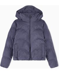 EA7 - Caban Coat Precious Regular Fit With Extra Padding - Lyst