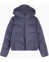 EA7 - Caban Coat Precious Regular Fit With Extra Padding - Lyst