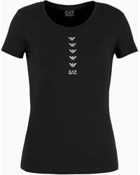 EA7 - T-shirt Slim Fit - Lyst