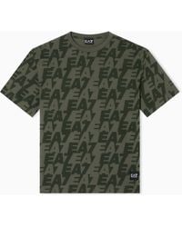 EA7 - T-Shirt Girocollo Logo Series - Lyst