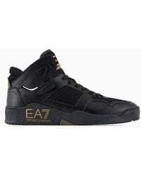 EA7 - New Basket Sneakers - Lyst