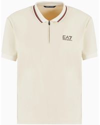 EA7 - Stretch Piqué Golf Pro Polo Shirt - Lyst