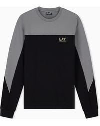 EA7 - Jersey Sweatshirt Athletic Cotton Regular Fit - Lyst
