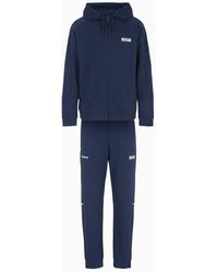 EA7 - Dynamic Athlete Tracksuit In Natural Ventus7 Technical Fabric - Lyst