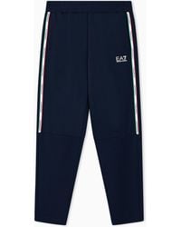 EA7 - Italian Spirit Cotton-Blend Joggers - Lyst